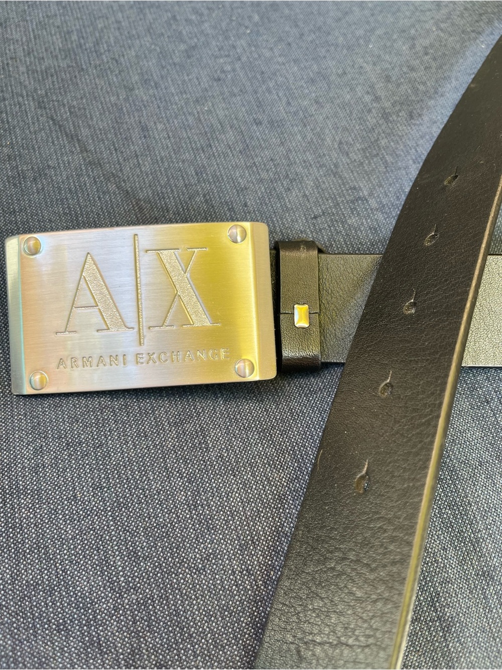 Armani Exchange black leather belt - Picture 7 of 9